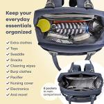 Diaper Bag Backpack, RUVALINO Multifunction Travel Back Pack Maternity Baby Changing Bags, Large Capacity, Waterproof and Stylish, Navy Blue