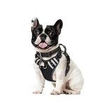 WINSEE Dog Harness No Pull, Pet Harnesses with Dog Collar, Adjustable Reflective Oxford Outdoor Vest, Front/Back Leash Clips for Small, Medium, Large, Extra Large Dogs, Easy Control Handle for Walking