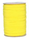 Mandala Crafts Flat Elastic Band, Braided Stretch Strap Cord Roll for Sewing and Crafting; 1/4 inch 6mm 50 Yards Yellow