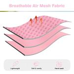 rabbitgoo Cat Harness and Leash for Walking, Escape-Proof No Choke Reflective Vest Harnesses for Small Cats, Kitten Harness with Magic Tapes and Double Clips for Kitty Safety Outdoor Activity, Pink, M