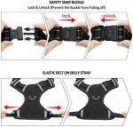 WINSEE Dog Harness No Pull, Pet Harnesses with Dog Collar, Adjustable Reflective Oxford Outdoor Vest, Front/Back Leash Clips for Small, Medium, Large, Extra Large Dogs, Easy Control Handle for Walking