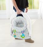 Fisher-Price Sit-Me-Up Floor Seat - Honeydew Drop, portable infant chair with toys