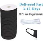 Elastic Band,Shed Protector 200 Yard Sewing Elastic Band Rope Cord String for Handmade Making