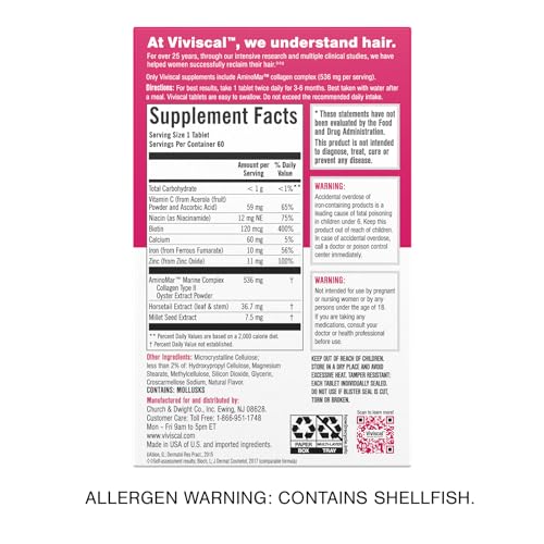 Viviscal Hair Growth Supplements for Thicker, Fuller Hair