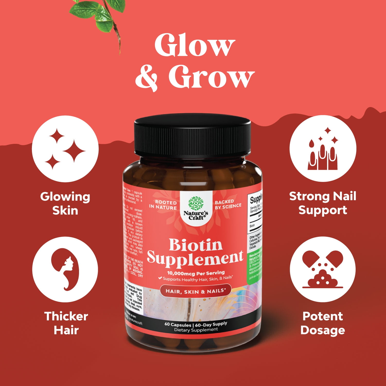 Biotin Vitamins for Hair Growth - Natural Supplement