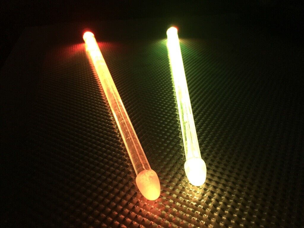 USB Rechargeable LED Drum Sticks: Color Changing Lights