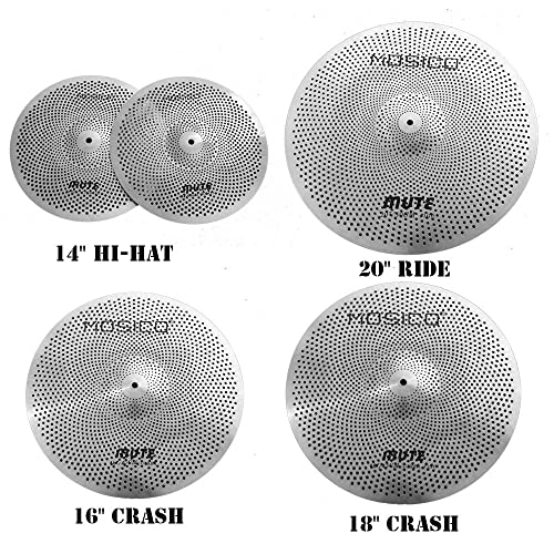 Silent Cymbal Set for Quiet Drumming