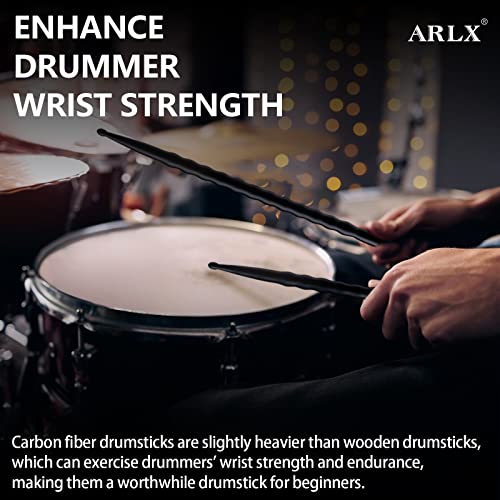 Carbon Fiber Drumsticks 5A Drumstick Set (2)