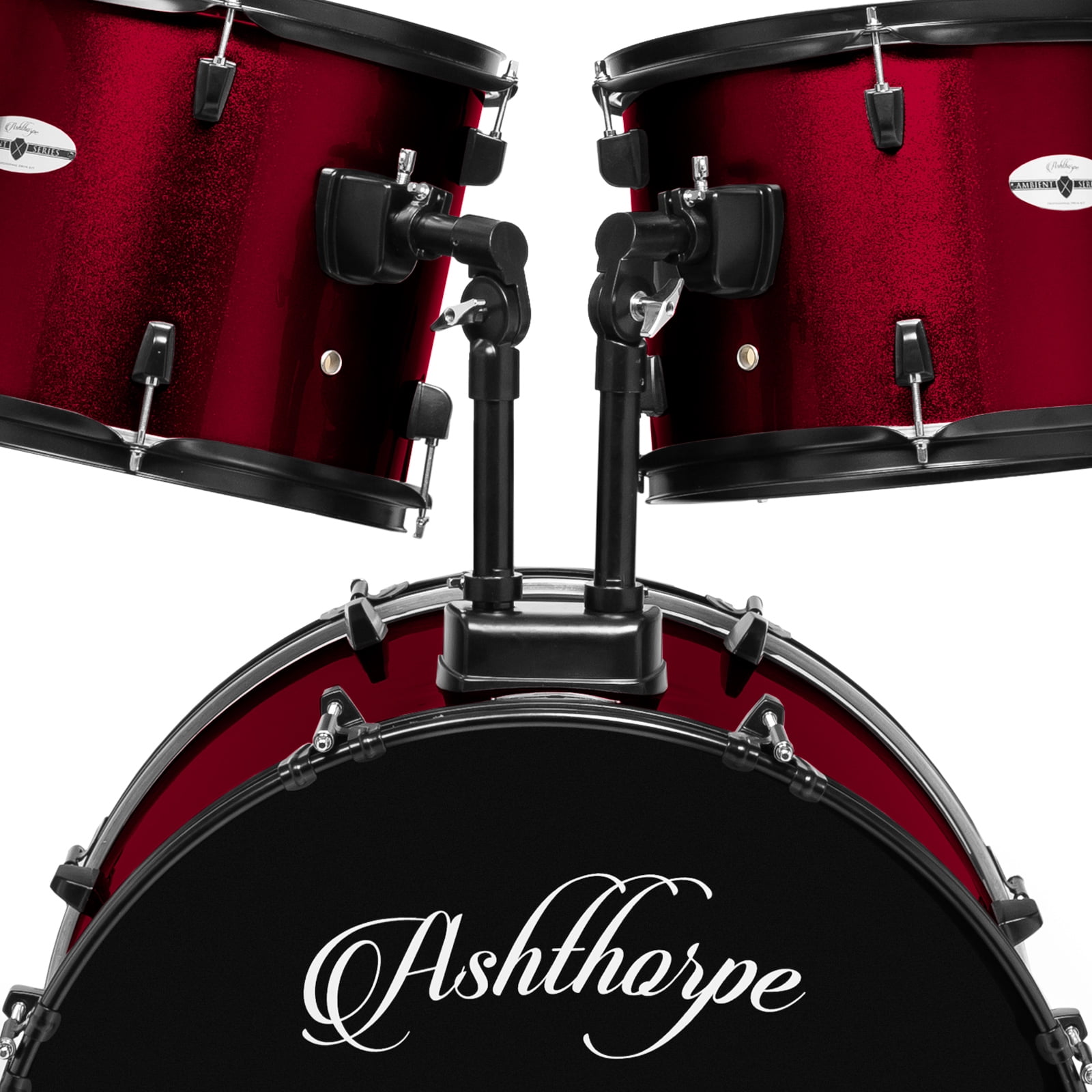 Ashthorpe Drum Kit, Full Size, Red