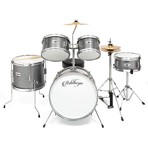 Ashthorpe Junior Drum Set - 5-Piece Complete Kit