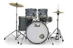 Pearl Roadshow 5-Piece Complete Drum Kit, Charcoal Metallic