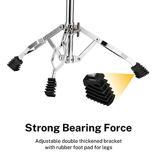 Adjustable Double Braced Snare Drum Stand - Fits 10"-14" Drums