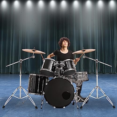 2Pack Adjustable Double Braced Cymbal Stand for Drum Kits