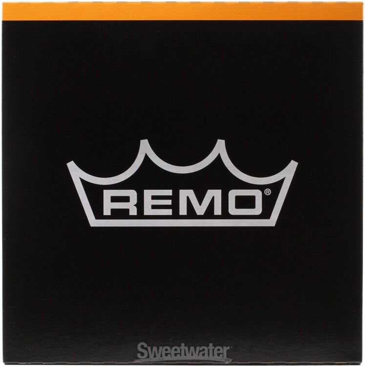 Remo Ebony Pinstripe Drumhead: 14" Configuration