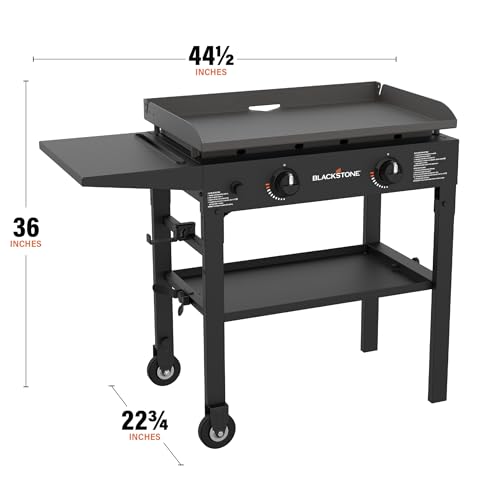 Blackstone 2-Burner Gas Grill Griddle, Propane Fuel, Outdoor