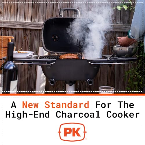 PK360 Charcoal BBQ Grill Smoker for Outdoor Cooking