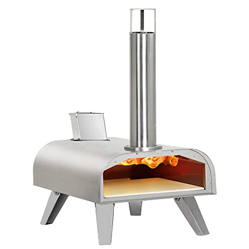 BIG HORN OUTDOORS 12" Wood Pellet Pizza Oven