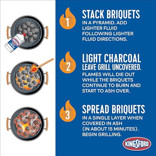 Kingsford Charcoal Briquettes for BBQ Grilling, 16 lbs