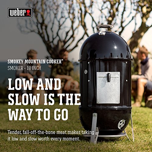 Weber 18" Smokey Mountain Charcoal Smoker, Black