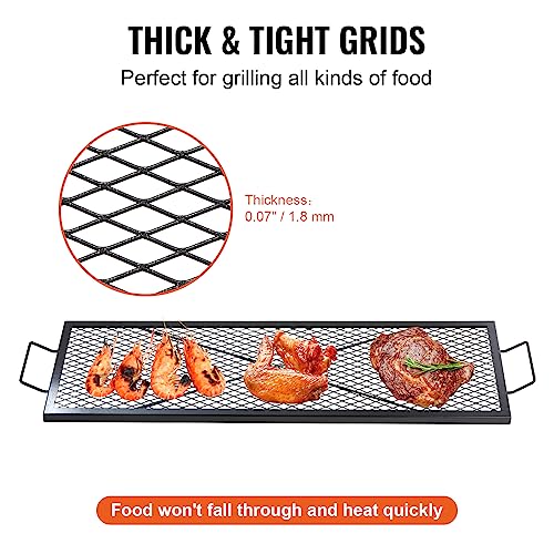 VEVOR X-Marks Rectangle Fire Pit Grill Grid