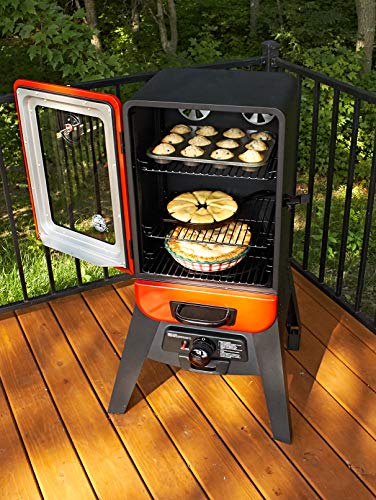 PIT BOSS 77435 Red Vertical LP Gas Smoker
