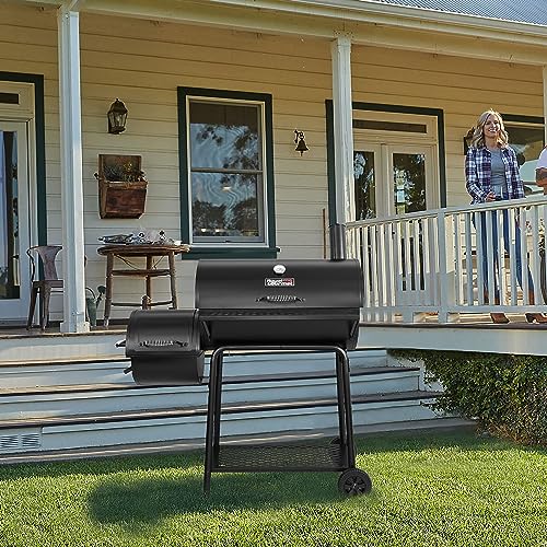 Royal Gourmet Charcoal Grill Offset Smoker with Cover