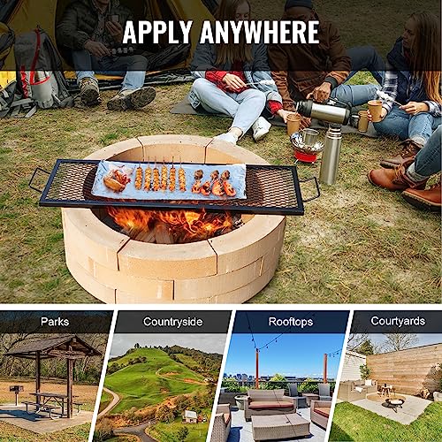 VEVOR X-Marks Rectangle Fire Pit Grill Grid