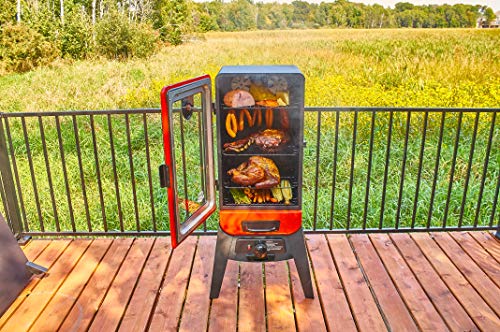 PIT BOSS 77435 Red Vertical LP Gas Smoker