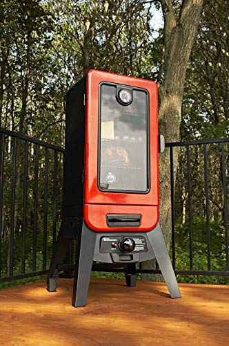 PIT BOSS 77435 Red Vertical LP Gas Smoker