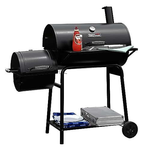 Royal Gourmet Charcoal Grill Offset Smoker with Cover
