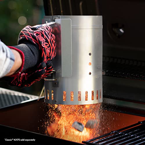 12-Inch Char-Griller Chimney Starter for Quick BBQ Coals