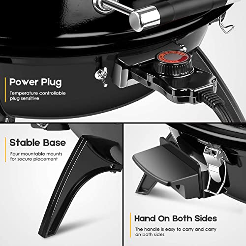 Techwood 1600W Portable Indoor/Outdoor Electric BBQ Grill