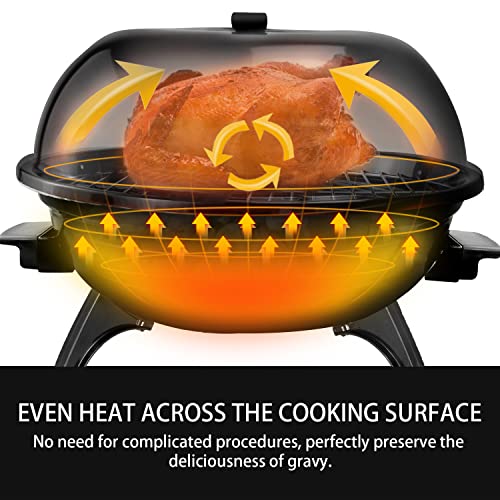 Techwood 1600W Portable Indoor/Outdoor Electric BBQ Grill