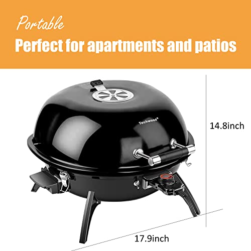 Techwood 1600W Portable Indoor/Outdoor Electric BBQ Grill
