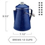 Coletti Enamel Camping Coffee Pot - 12 Cups