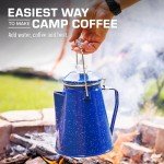Coletti Enamel Camping Coffee Pot - 12 Cups
