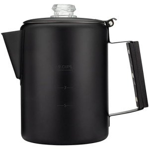 Coletti Black Bozeman 9-Cup Camping Coffee Pot