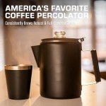 Coletti Black Bozeman 9-Cup Camping Coffee Pot