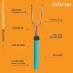 Extra Long Rotating Marshmallow Roasting Sticks Set
