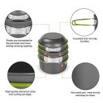 Odoland 16-Piece Lightweight Camping Cookware Set