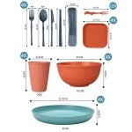 48-Piece Unbreakable Dinnerware Set for 4
