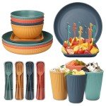 48-Piece Unbreakable Dinnerware Set for 4