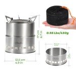 Ohuhu Portable Stainless Steel Camping Stove
