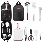Odoland 8-Piece Camping Cookware Travel Set