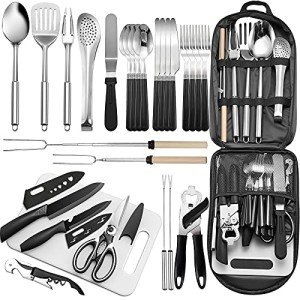 27-Piece Portable Camping Grill Utensil Set