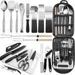 27-Piece Portable Camping Grill Utensil Set