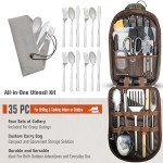 BOMKI Outdoor Grilling and Camping Utensils Set