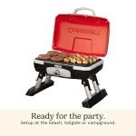 Cuisinart CGG-180T Portable Tabletop Propane Gas Grill, Red