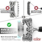 GRILLART Bristle Free Grill Brush and Scraper