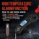 Digital Instant Read Meat Thermometer for Grilling